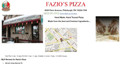 Desktop Screenshot of faziopizza.com