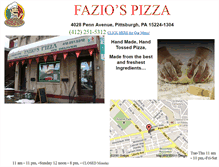 Tablet Screenshot of faziopizza.com